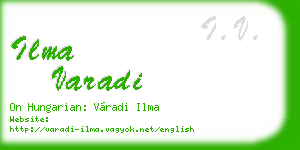 ilma varadi business card