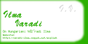 ilma varadi business card